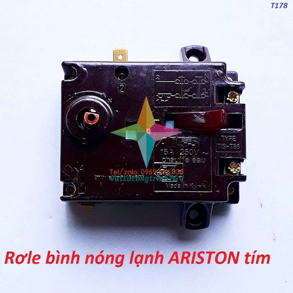 Rơ le Bình nóng lạnh ARISTON tím