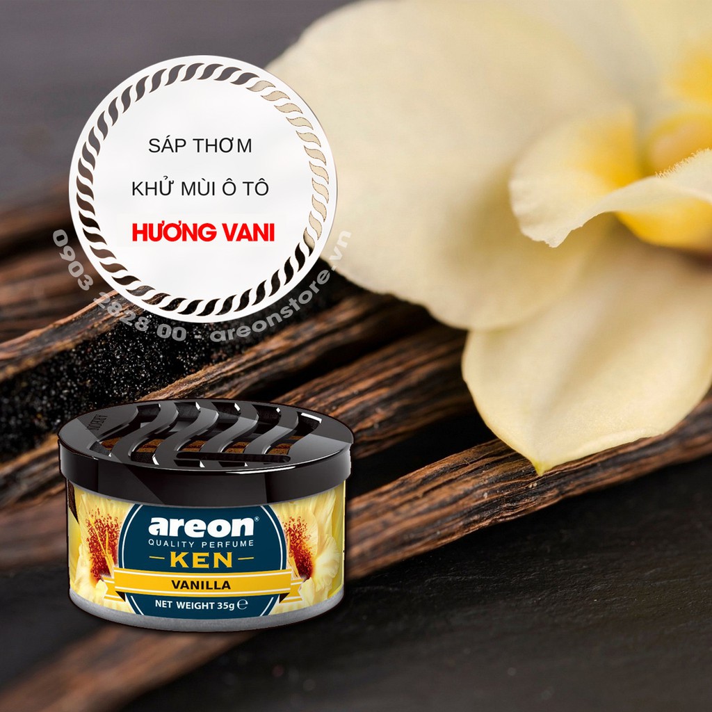 Sáp thơm ô tô, xe hơi hương vani – Areon Ken Vanilla