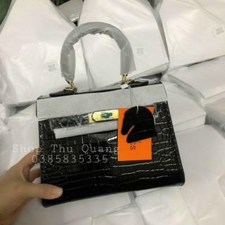 Túi Hm Sz 21cm vân rắn kèm tag