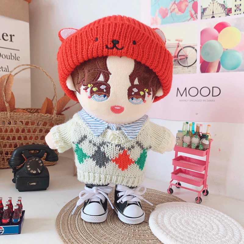 Set 20 Áo Sweater Vuông Nhiều Màu 20cm Thay Thế Cho Búp Bê Wang Yibo