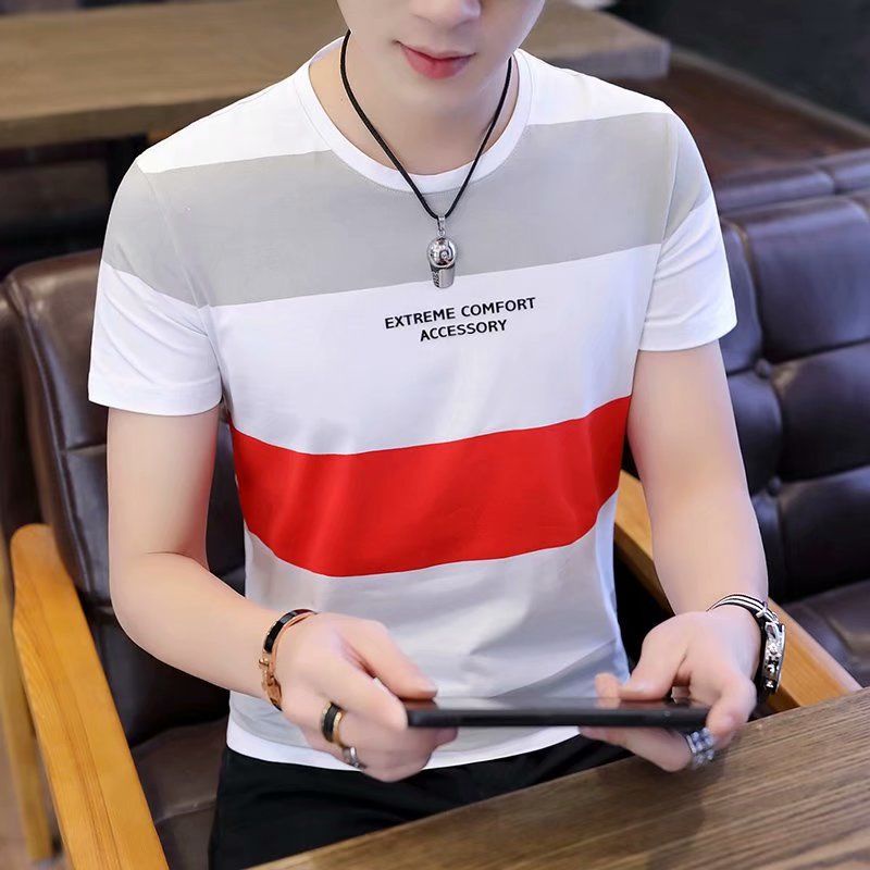 Áo Thun Tay Ngắn Cổ Tròn In Họa Tiết Thời Trang Mùa Hè Cho Nam