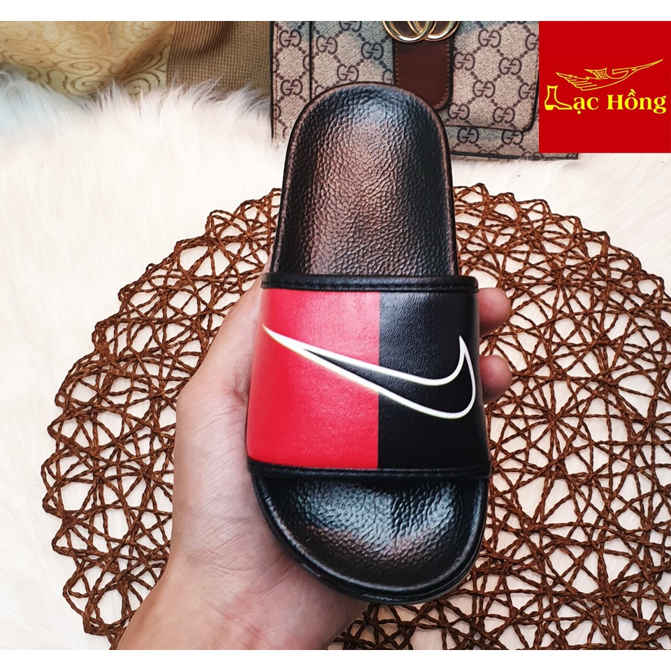 Dép trẻ em quai ngang cho bé từ 4 đến 14 tuôi in logo_Lạc Hồng Store