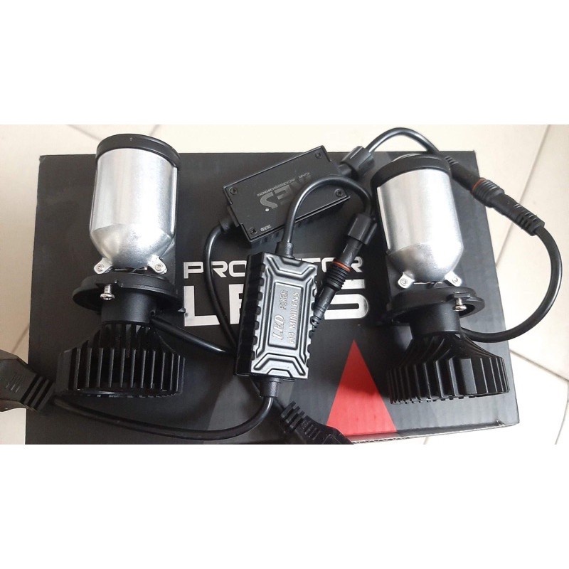 Bi led mini AES chân H4  cho xe máy, ô tô