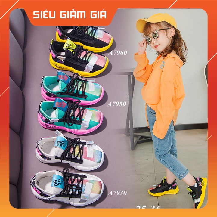 [ FREE SHIP ] GIÀY THỂ THAO BUỘC DÂY CHO BÉ TRAI BÉ GÁI 3 - 8 TUỔI  ( ẢNH THẬT KÈM VIDEO ) - A7930