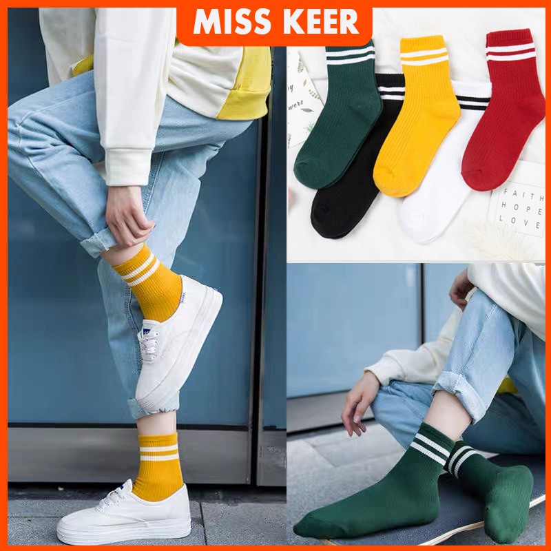 Hàng Có Sẵn Miễn Phí Vận Chuyển Vớ Cotton Cổ Thấp Kẻ Sọc Phong Cách Hàn Quốc Cho Nữ Giao Hàng Miễn Phí