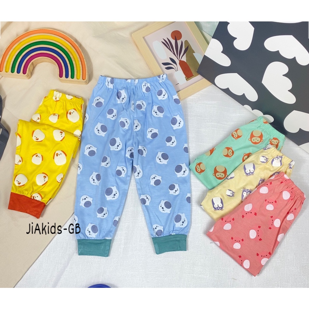 Bộ Dài Tay THUN LẠNH MINKY MOM In Hình Toàn Thân Họa Tiết Động Vật Cho Bé TD-IN60