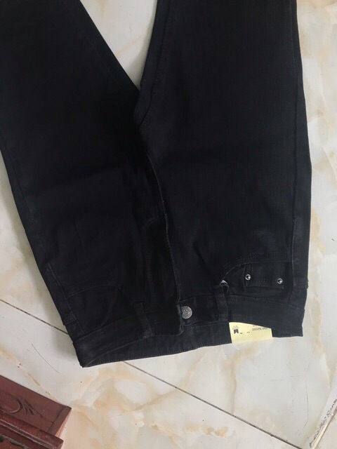 QUẦN JEAN ĐEN TRƠN LƯNG CAO ( loại 1)