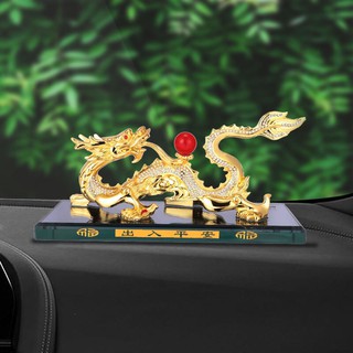 Tượng Rồng Đính Đá Để ô Tô PHong THủy