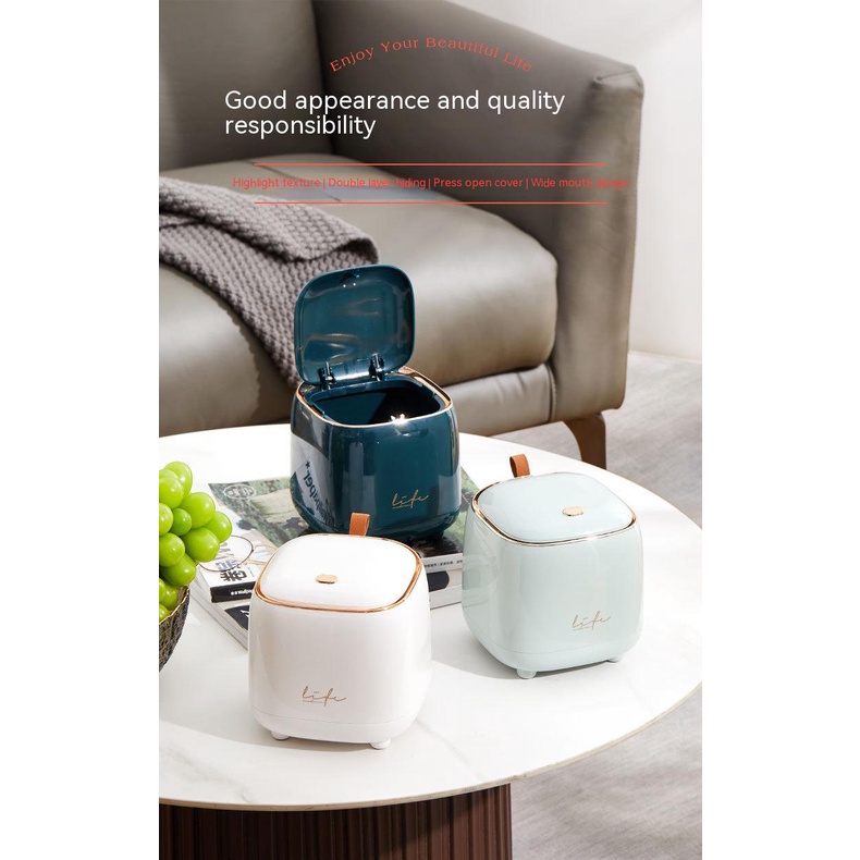 Thùng Rác Để Bàn Thiết Kế Sang Trọng Tiện Dụng