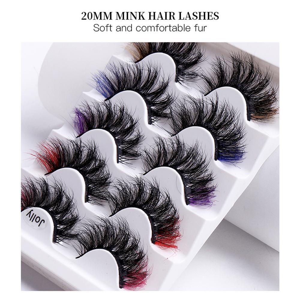 Xiantin Lông Mi Giả Dày Có Màu Dùng Hóa Trang Với Màu Sắc