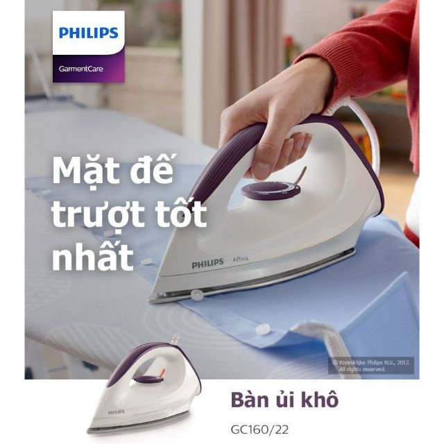 Bàn ủi khô Philips GC160