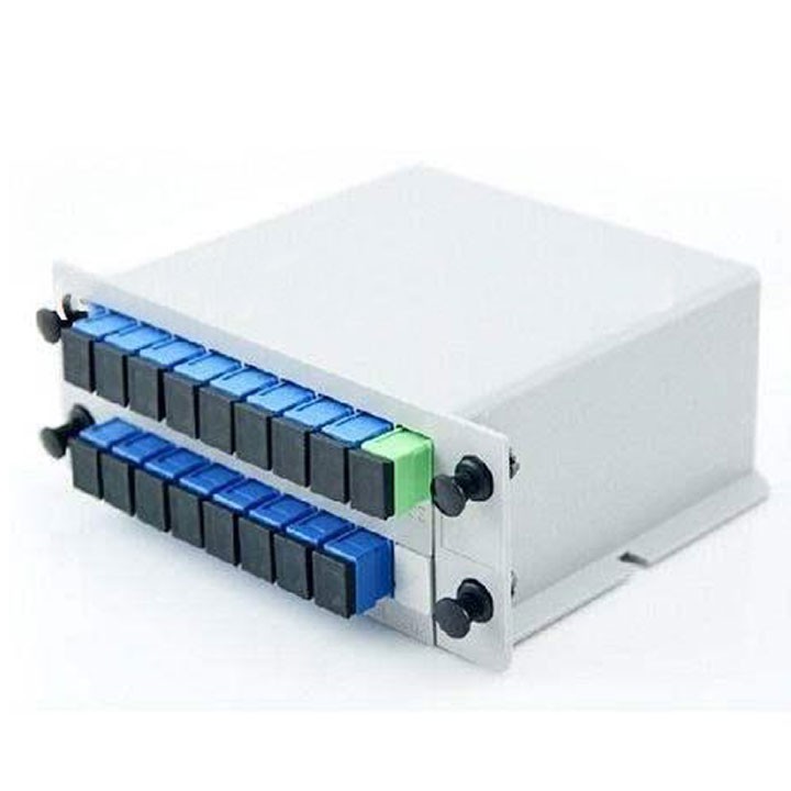 Bộ Chia Quang PLC BOX 1×16 Lắp Sẵn ADAPTER SC/APC, SC/UPC