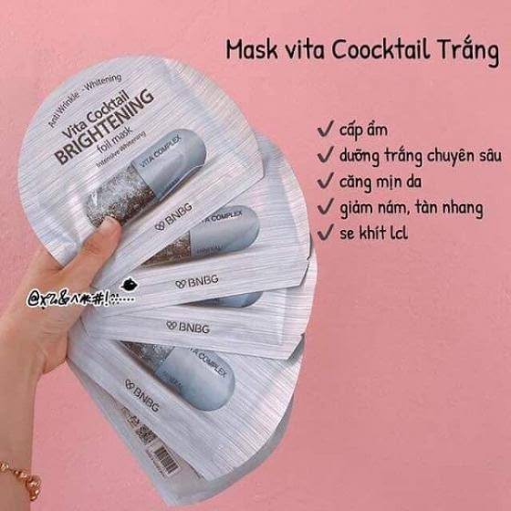 Mặt Nạ BNBG Dưỡng Sáng Cho Mọi Loại Da - Vita Cocktail Brightening Foil Mask