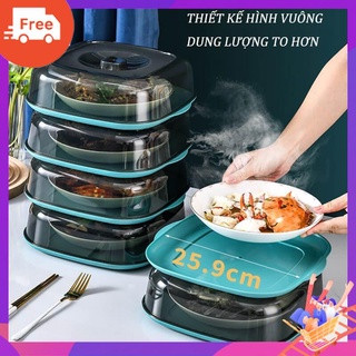 [Hàng sẵn]Khay đậy thức ăn, lồng bàn giữ nhiệt cao cấp, tiện ích không thể thiếu cho gia đình（3 màu được chọn）
