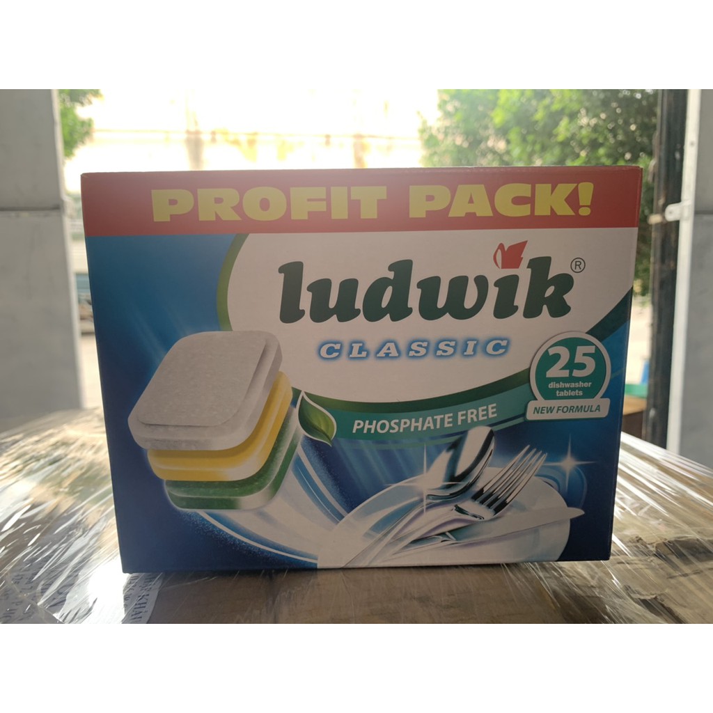 Viên rửa chén bát Ludwik classic 25 viên, không chứa photsphate, xuất xứ Ba lan, HSD: 1.4.2024