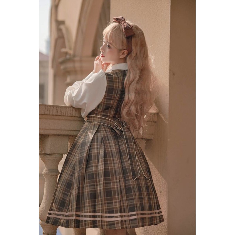 YAS0119-Set váy áo choàng Lolita thám tử hoàng gia