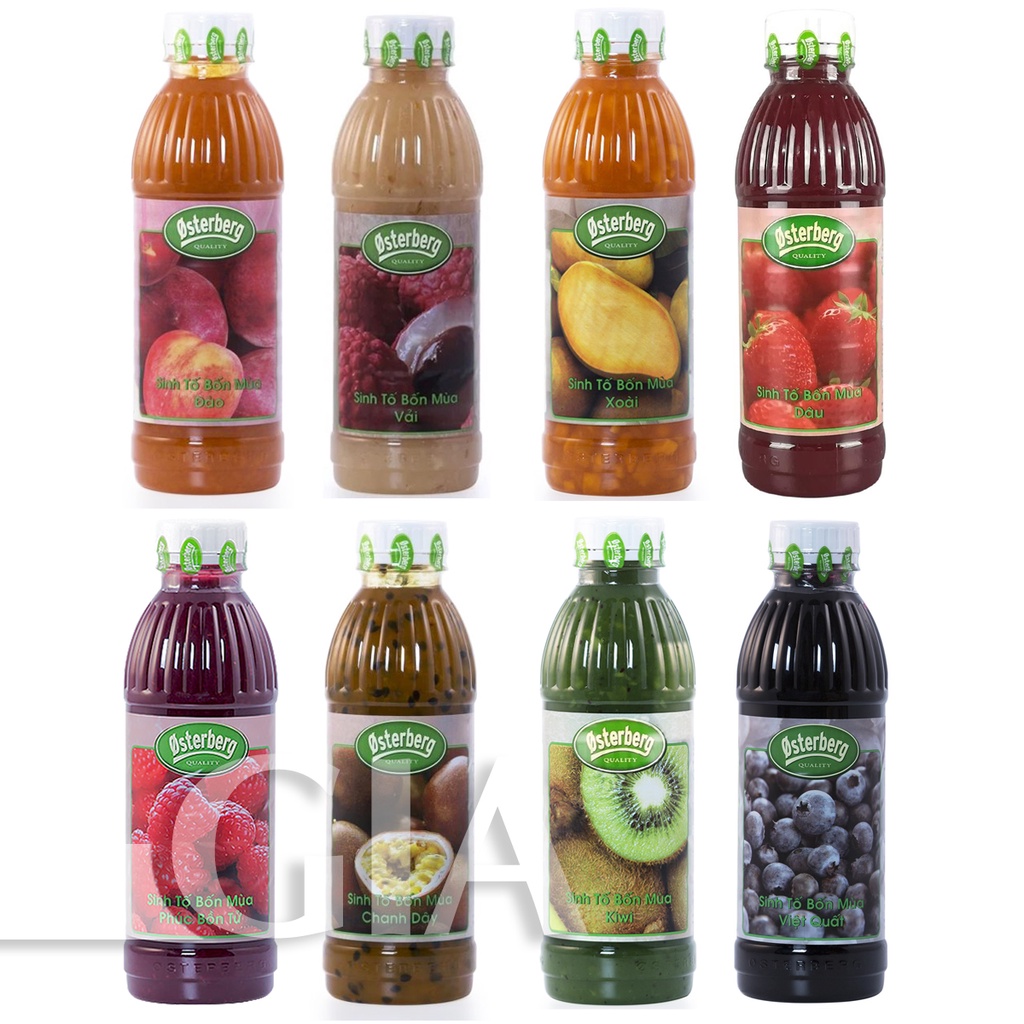 Sinh tố trái cây Osterberg 1L nhiều mùi