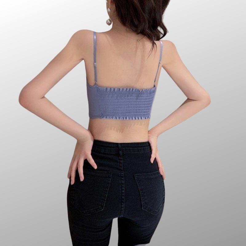 Áo Bra Thun 2 Dây AN Mút Mỏng 2 Dây Nâng Ngực Co Giãn 1805