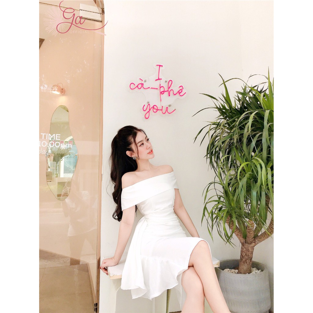 Đầm dự tiệc trễ vai ôm body bèo hông sang trọng Mylan Dress | BigBuy360 - bigbuy360.vn