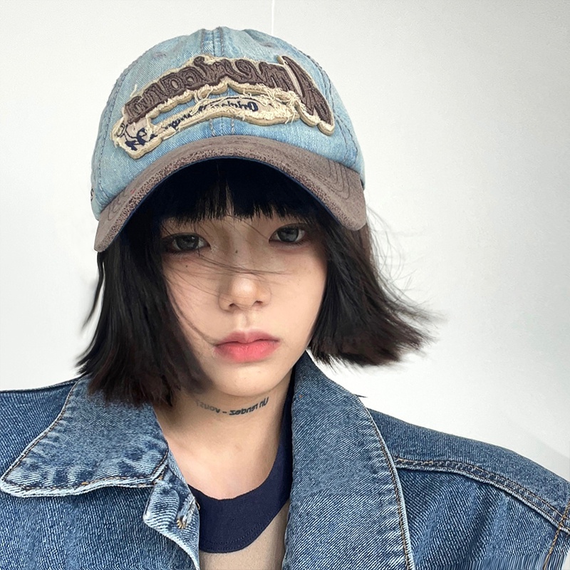 Nón Kết Thêu Chữ Phong Cách Retro Hàn Quốc Cá Tính