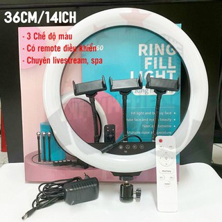 Đèn Livestream size 26/33/36cm và chân 2m1 Hỗ Trợ Chụp Ảnh Make up Trang Điểm nhiều Chế Độ Sáng