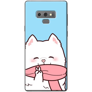 Ốp lưng Samsung Note 4, Note 5, Note 8, Note 9 Mèo choàng khăn