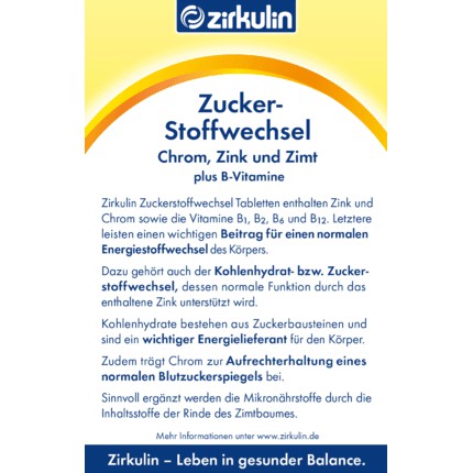 [Hàng chuẩn] Hàng Đức viên uống Zirkulin Zuckerstoffwechsel hộp 60 viên