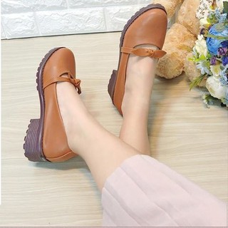 Giày búp bê boot nơ ú
