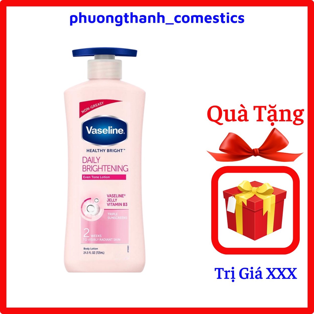 Sữa Dưỡng Thể Vaseline Healthy White UV Lightening 725ml,Dưỡng Thể Vaseline Dưỡng Da Mịn Màng