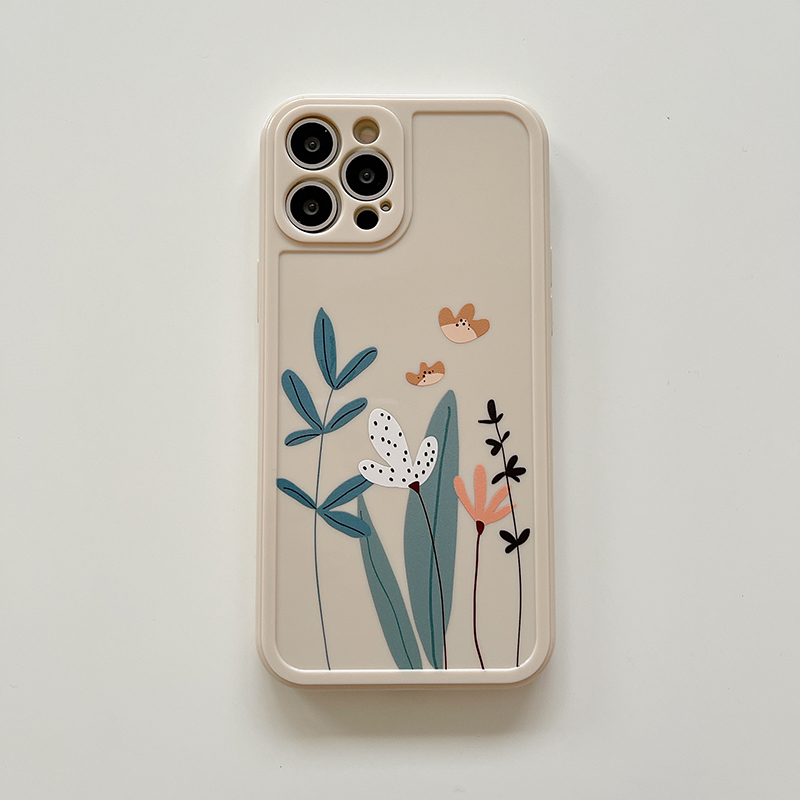 ốp iphone 11 Ốp điện thoại silicon TPU mềm hình hoa giản đơn cho iPhone 11 Pro Max X Xr Xs Max 7 8 Plus Se 2020 12 pro max 12 mini