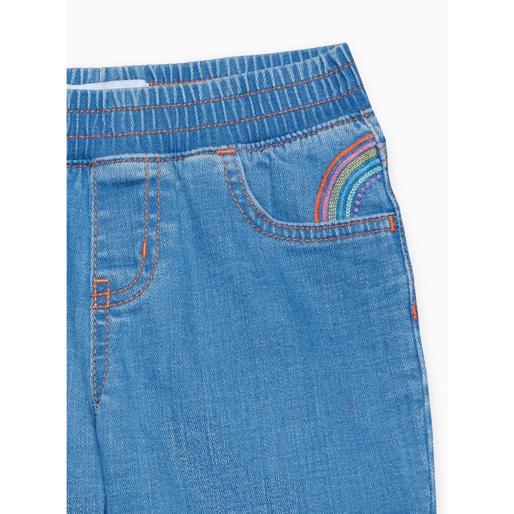 Quần Short Bé Gái Rainbow embroidered pull on shorts M.D.K - năng động, cá tính