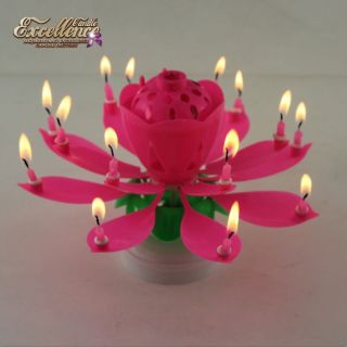 Nến sinh nhật 2 tầng nở hoa phát nhạc