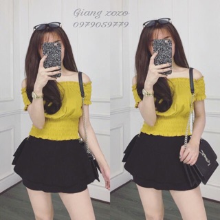 Áo trễ vai nhún