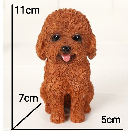 Mô Hình chó Poodle dễ thương