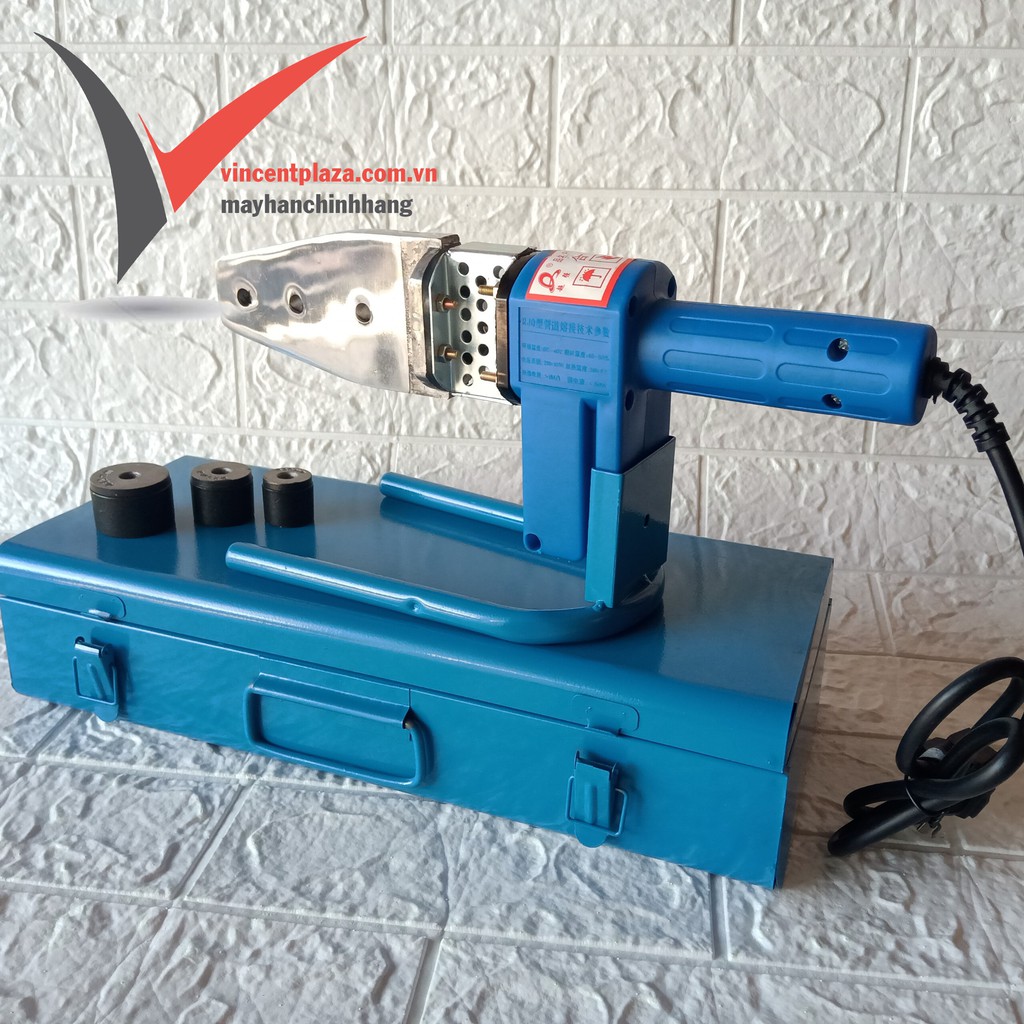 Máy hàn ống nhiệt cơ tự động Rơ le tự ngắt với bàn gia nhiệt phản quang không gây kết dính khi hàn size 20-63