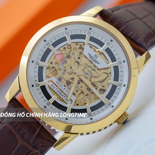 Đồng hồ nam mặt kính Sapphire SRWATCH Skeleton SG8893.4602 cót trữ giờ lên đến 40 ti