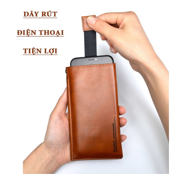 Bao Da Dạng Ví Puloka Dành Cho Tất Cả điện thoại từ đến 6.5inch ( Full box )