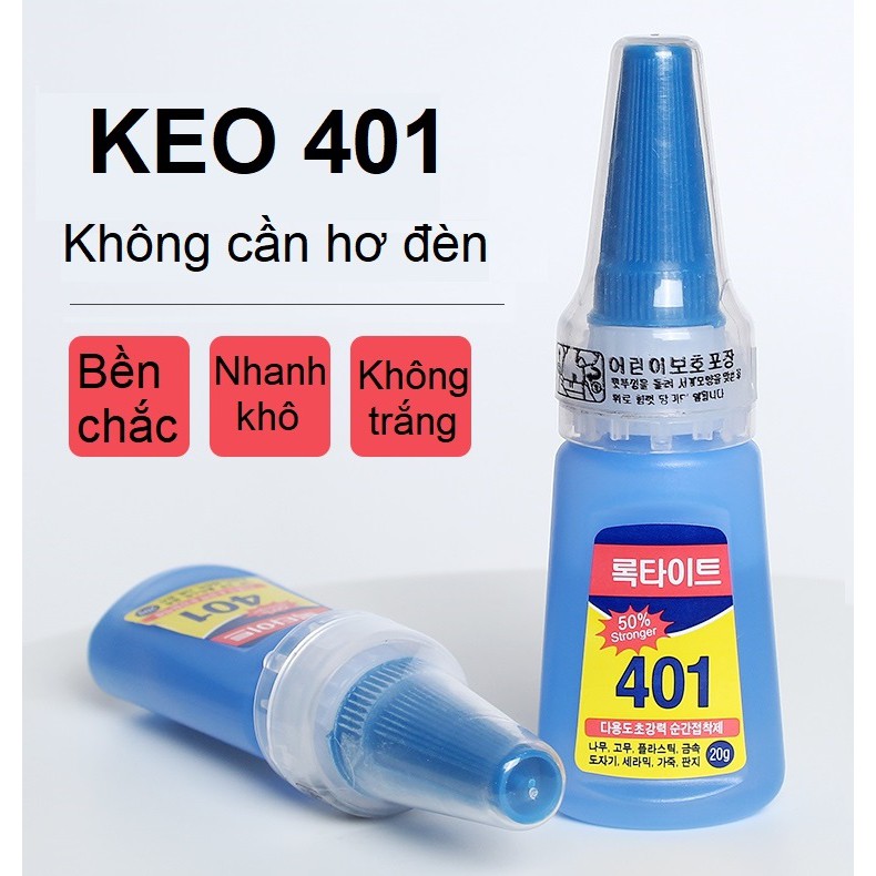 Keo 401 - đính đá, gắn móng