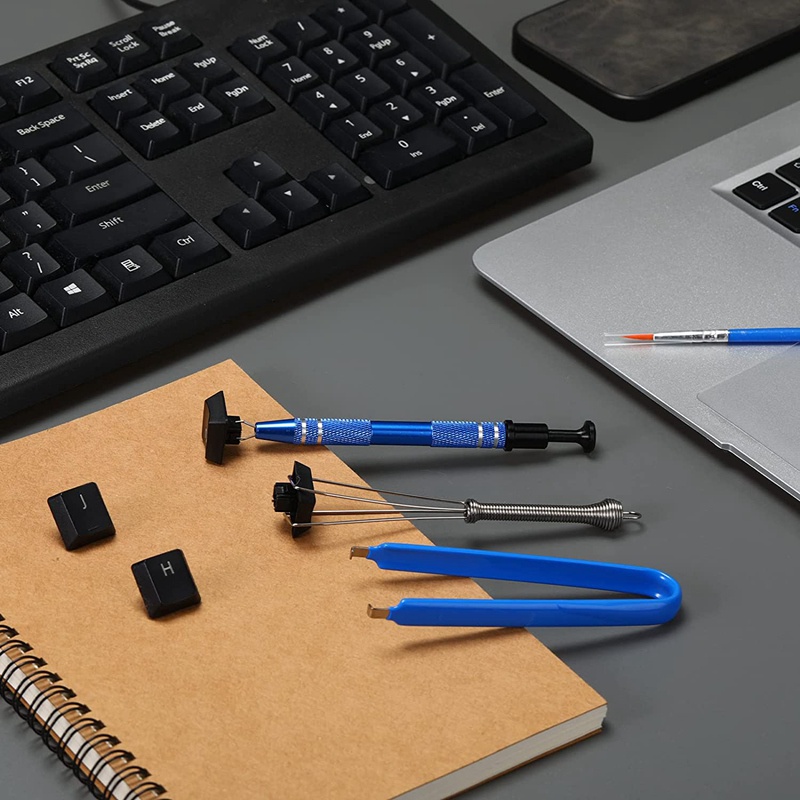 Keyboard Lube Switch Puller Kits, Metal Stem Holder 4 Prong Tool Puller, Keyboard Cleaner Tools for Keyboard Switch