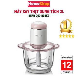 Máy Xay Thịt đa năng (cối thủy tinh) Bear QSJ-B03K2 (Bảo hành chính hãng 12 tháng)
