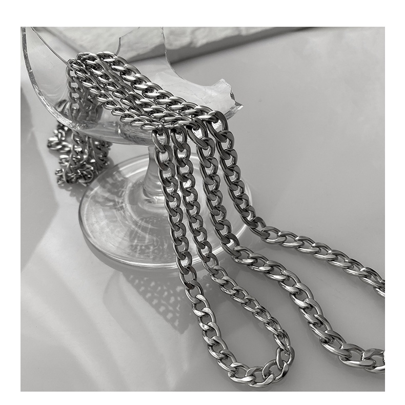 Dây Chuyền Thép Titan 19114In Đơn Giản Phong Cách Hip-Hop Cho Cặp Đôi