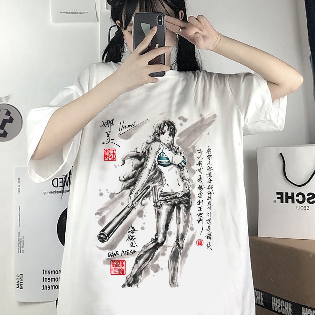 Áo thun, áo phông tay lỡ form rộng oversize anime hoạt hình ONEPIECE LUFFY M871 | BigBuy360 - bigbuy360.vn