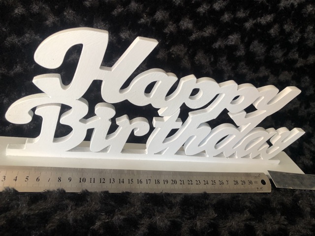 Bảng Gỗ Viết Chữ Happy Birthday 15x40cm