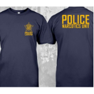 Sale 69% Áo thun ngắn tay in chữ Police Narcotics Unit thời trang cho nam, Size_XXL, dark blue Giá gốc 290000đ- 19F87