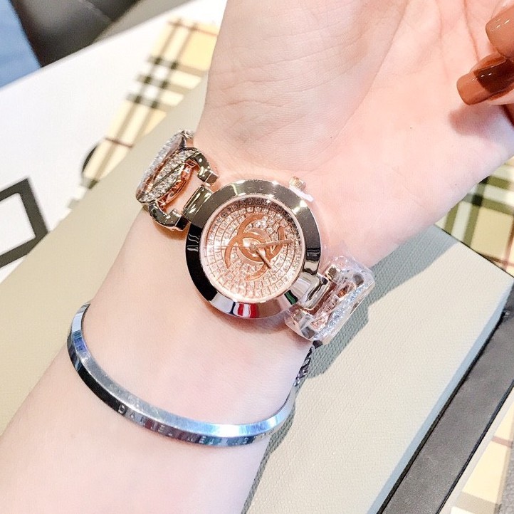 Đồng hồ nữ Chanel tiểu thư đính đá