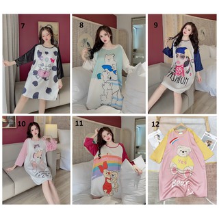 Đầm Ngủ Lụa Satin Cổ Tròn - Cổ Sơ Mi (P1)