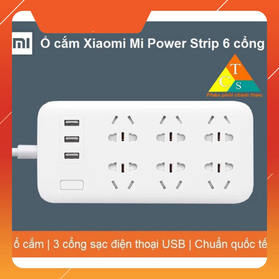 Ổ cắm Xiaomi Mi Power Strip 6 cổng 3 USB