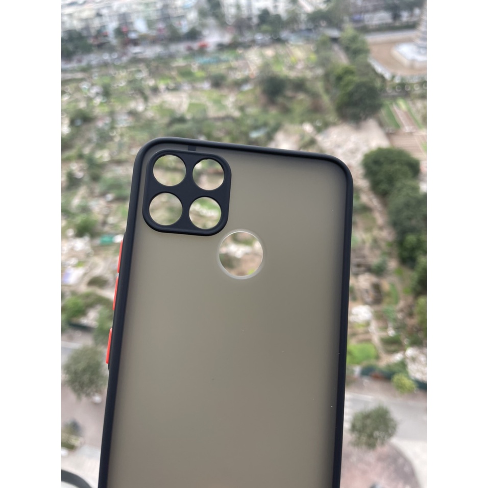 Ốp lưng cho Realme C21Y, C25Y viền dẻo đen lưng nhám mờ bảo vệ camera