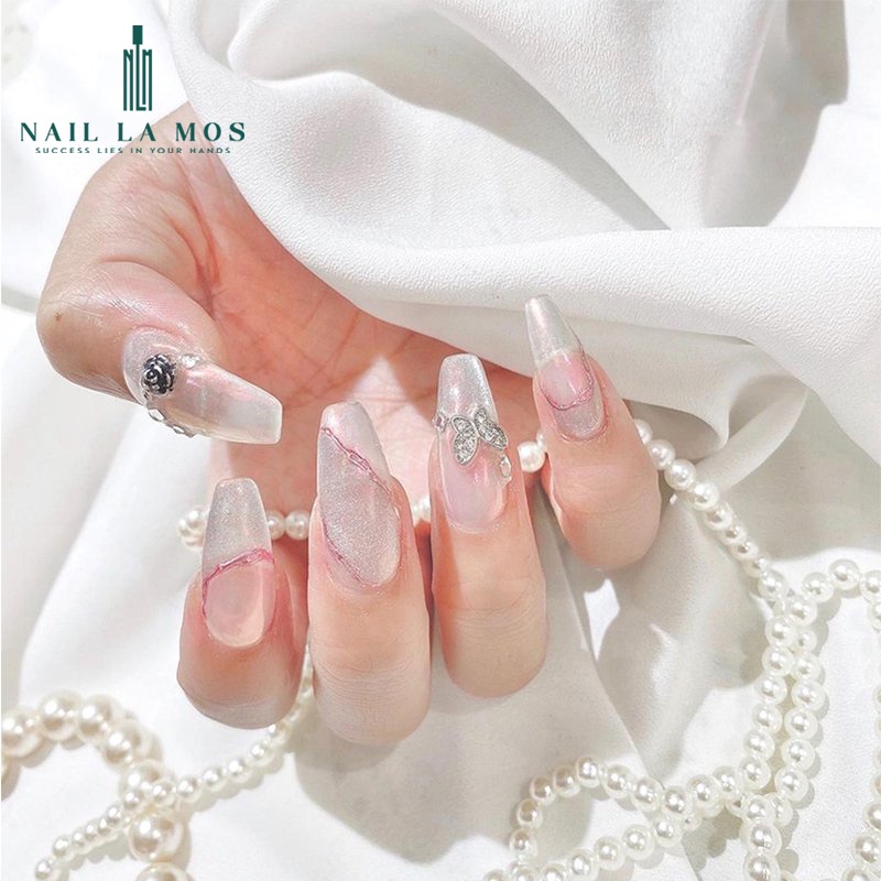 Set 10 phụ kiện bướm nail - Charm bướm trang trí móng tay mix size màu đẹp sang chảnh