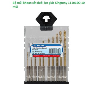 Bộ mũi khoan sắt đuôi lục giác Kingtony 11101SQ 10 mũi